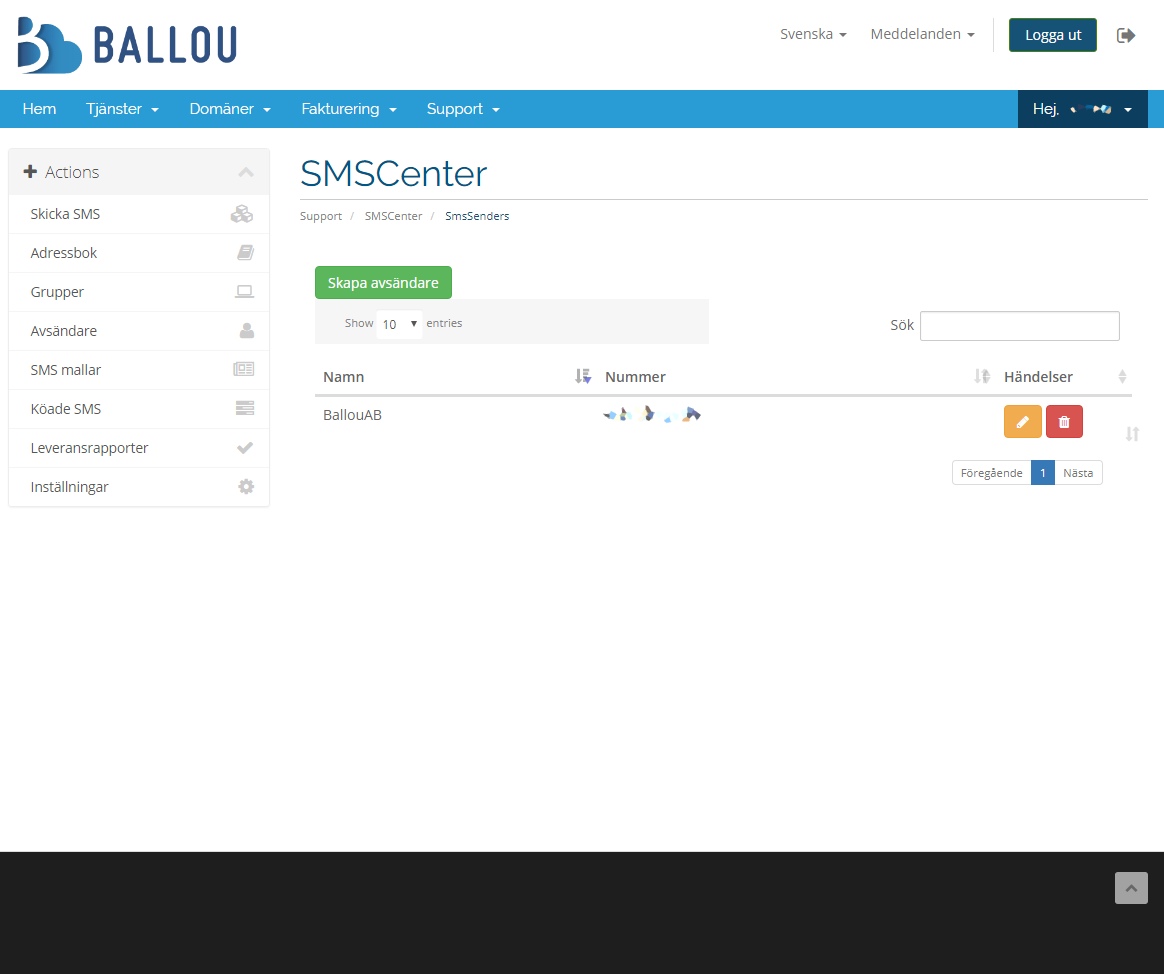 Ballou SMS.